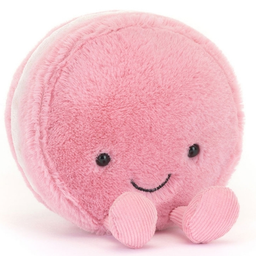 JellyCat Amuseable Mia Macaron Strawberry 4.7x4" Soft and Plush NWT